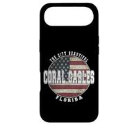 Coral Gables Floride, Drapeau américain Vintage Coque pour iPhone Air