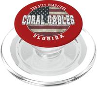 Coral Gables Floride, Drapeau américain Vintage PopSockets PopGrip pour MagSafe