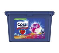 Coral Lessive Allin1 Caps Optimal Color Lessive pour des couleurs éclatantes et propres 18 lavages