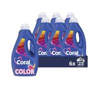 Coral Optimal Color Lessive liquide pour des couleurs éclatantes plus longtemps 23 WL Lot de 6
