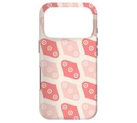 Coral Pink Cream Ovals Circle Dots Eyes Abstract Pattern Coque pour iPhone 17 Pro