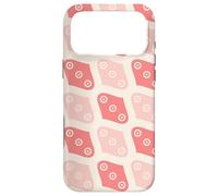 Coral Pink Cream Ovals Circle Dots Eyes Abstract Pattern Coque pour iPhone 17 Pro Max