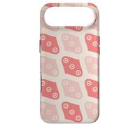 Coral Pink Cream Ovals Circle Dots Eyes Abstract Pattern Coque pour iPhone Air