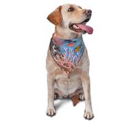 Coral Reef Bandana pour chien et chat de petite et moyenne taille, accessoire photo, bandanas triangulaires réglables et lavables