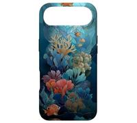 Coral Reef Fish Ocean Mosaic Pattern Plongée sous-Marine Bleu Coque pour iPhone Air