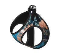 Coral Reef Harnais réglable pour chien avec clips pour laisse