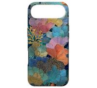 Coral Reef Ocean Mosaic Pattern Plongée sous-Marine Bleu Coque pour iPhone Air