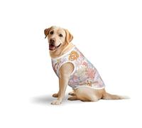 Coral Reef T-shirt décontracté sans manches pour animal de compagnie, gilet pour chien, imprimé en coton doux pour animaux de compagnie, T-shirt respirant pour grand chien (3xl-5XL)