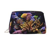 Coral Reef Trousse de maquillage à main pour pinceaux et articles de toilette, doré, One Size