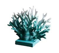 Coral Statue - Resin, 7.09x5.91in Artificial Ornament Reef Design | Coastal Style Nautical Home Decoration Faux Coral Sculpture, Sea-Themed Decor For Living Room, Entrance Hall, Wine Cabinet