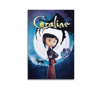 Coraline and the Secret Door Main Character Toile Art Poster et Art Mural Impression Photo Moderne Décoration Chambre Familiale 08 x 12 pouces (20 x 30 cm)