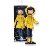 Coraline Figurine - 17.8cm Poupée En Imperméable & Bottes,Positionnable,Âge 14+