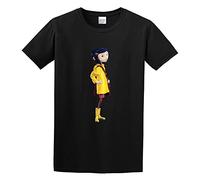 Coraline T-Shirt Man's Fashion Black Unisex Tees XXL