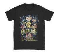 Coralines Jones Movie Outfits T-Shirts for Men Women Fantasy Animation Funny 100% Cotton Clothing