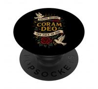Coram DEO - Vivre Avant Le Visage DE Dieu PopSockets PopGrip Adhésif