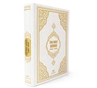 Coran en Anglais et Arabe avec Tajweed (Blanc) | Traduction reliée, QR Code