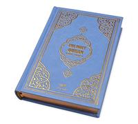 Coran in English and Arabic Text - The Holy Coran with Tajweed, Color Coded, Translittération à couverture rigide (Blue)