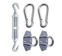 Corasol 19SET1 Kit de Montage n° 1 pour Voile d'ombrage Triangulaire en Acier galvanisé 5 pièces