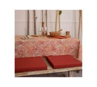 CORAUX Nappe 70% coton 30% polyester enduite 300X150 Orange SUD ETOFFE