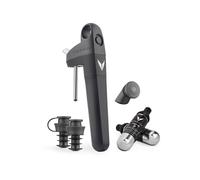 Coravin Pivot + Système de Préservation du Vin | Conserve Le Vin Frais Jusqu’à 4 Semaines | Inclus 2 Bouchons Pivot, 2 Capsules Pure et 1 Aérateur Pivot, Noir