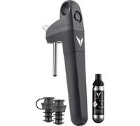 Coravin | Système de conservation du vin Pivot pour vin rouge et blanc | Garde le vin frais - Bouchon de vin réutilisable | 2 bouchons Pivot & 1 Pure Capsule Inc | Cadeau de vin | Noir