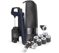 Coravin Timeless Six Plus Système de conservation du vin - Avec 3 capsules de gaz argon pur, 6 bouchons à vis et aérateur de vin - Édition limitée Bleu océan