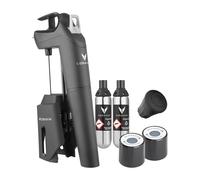 Coravin - Timeless Three+ Système de Préservation du Vin | Facile à Utiliser, Protège Le Vin de l’Oxydation Pendant Plus de 2 Ans | 2 Bouchons à Vis & Bouchon Aérateur Inclus, Noir