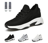 Coravolt Aura | +8CM Boost, Basket Coravolt Femme, Augmentation de Hauteur Invisible et Confortable de 6/8/10 cm en Option (Noir-8cm, Adulte, 42, Numérique, Système Taille Chaussures EU, Moyen)