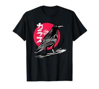 Corbeau, Corbeau Oiseau Noir Art Effrayant T-Shirt