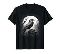 Corbeau, Corbeau Oiseau Noir Art Effrayant T-Shirt