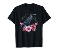 Corbeau, Corbeau Oiseau Noir Art Effrayant T-Shirt