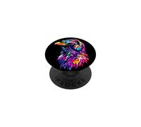 Corbeau Corneille Oiseau Choucas des Tours Corbeau Brumeux PopSockets PopGrip Adhésif