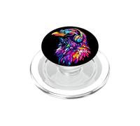 Corbeau Corneille Oiseau Choucas des Tours Corbeau Brumeux PopSockets PopGrip pour MagSafe