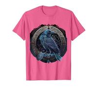 Corbeau D'Odin Viking Midgard Thor Valhalla T-Shirt, Homme, Rose Chiné, 3XL
