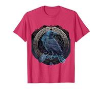 Corbeau D'Odin Viking Midgard Thor Valhalla T-Shirt, Homme, Rouge Chiné, M