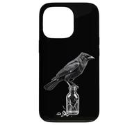 Corbeau épine cœur Gothique Romance en Verre chapelier esthétique Coque pour iPhone 13 Pro