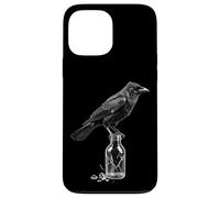 Corbeau épine cœur Gothique Romance en Verre chapelier esthétique Coque pour iPhone 13 Pro Max