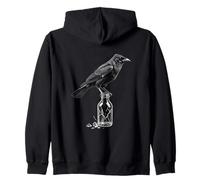 Corbeau épine cœur Gothique Romance en Verre chapelier esthétique Sweat à Capuche