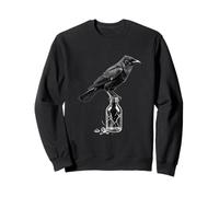 Corbeau épine cœur Gothique Romance en Verre chapelier esthétique Sweatshirt