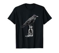 Corbeau épine cœur Gothique Romance en Verre chapelier esthétique T-Shirt