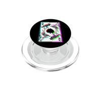 Corbeau Et L'As De Pique Occulte Death Vaporwave Tarot PopSockets PopGrip pour MagSafe