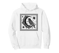 Corbeau, Gardien de la Nuit, Mystique, Art Gothique céleste, Corbeau Sweat à Capuche