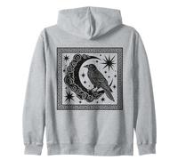 Corbeau, Gardien de la Nuit, Mystique, Art Gothique céleste, Corbeau Sweat à Capuche