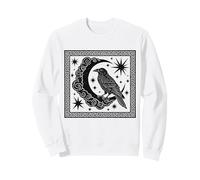 Corbeau, Gardien de la Nuit, Mystique, Art Gothique céleste, Corbeau Sweatshirt
