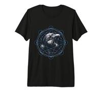 Corbeau Géométrie Sacrée Mystique T-Shirt Haut de Gamme