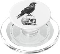 Corbeau Gothique Gothique esthétique Corbeau Oiseau Emo Fille PopSockets PopGrip pour MagSafe