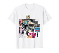 Corbeau | Impression frontale | Art Blue Eyes Graphic Animal Raven T-Shirt