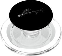 Corbeau Noir Assis sur Une Branche - Humour Noir - Corbeau PopSockets PopGrip pour MagSafe