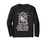 Corbeau Occulte Animal Mystique Witchy Raven Dark Academia Manche Longue