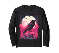 Corbeau Occulte Cyberpunk Cybergoth Techwear Gothic Grunge Manche Longue